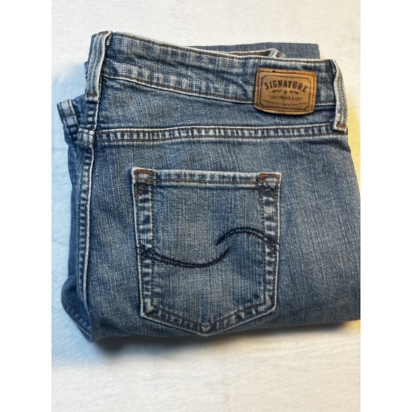 Levi's Denim - Levis Signature Low‎ Rise Bootcut Jeans Women's Misses 12 Short Blue Medium Wash